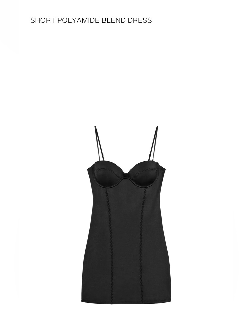 Zara Black Bustier Mini Dress